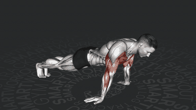 Reverse Hands Push-Up (Floor)